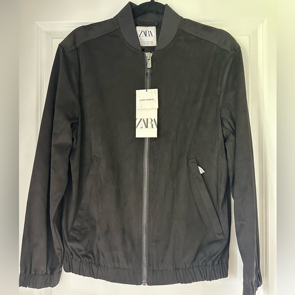 Weatherproof Microsuede Bomber Jacket With Detachable Faux Fur Collar | Casual Jackets | Men's Wearhouse